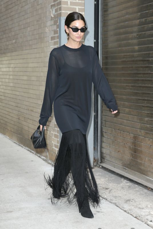 LILY ALDRIDGE at Ivan Bart Memorial Service at Spring Studios in New York 11/13/2023