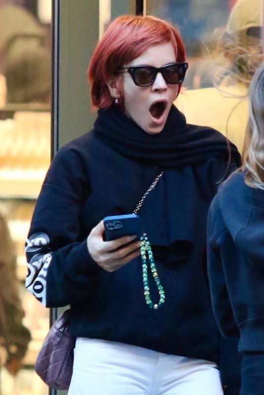 LILY ALLEN Shows off Her Red Hair Out in New York 11/18/2023