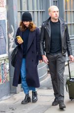 LILY JAMES and Michael Shuman Out and About in London 11/02/2023