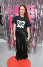 LILY JAMES at Choose Love 2023 Pop-up Shop for Help Refugees Launch Day in London 11/22/2023