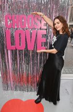 LILY JAMES at Choose Love 2023 Pop-up Shop for Help Refugees Launch Day in London 11/22/2023