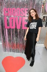 LILY JAMES at Choose Love 2023 Pop-up Shop for Help Refugees Launch Day in London 11/22/2023