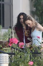 LILY-ROSE DEPP and 070 SHAKE at a Furniture Store in Los Angeles 11/03/2023