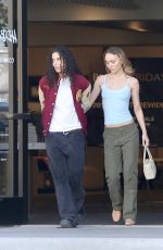 LILY-ROSE DEPP and 070 SHAKE at a Furniture Store in Los Angeles 11/03/2023