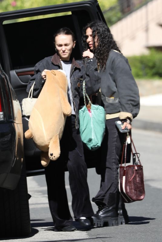 LILY-ROSE DEPP and 070 SHAKE Out in Los Angeles 11/11/2023
