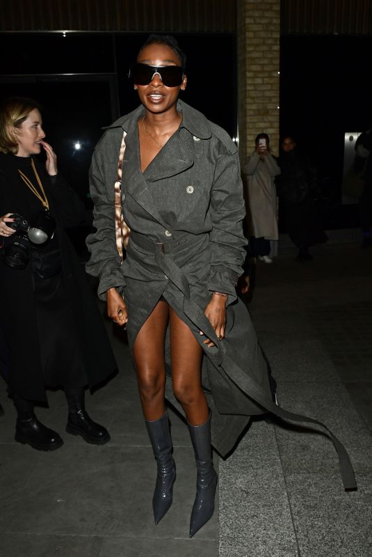 LITTLE SIMZ Leavves British Vogue’s 2023 Forces for Change Party in London 11/23/2023