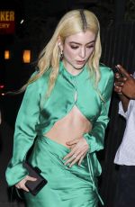 LORDE Arrives at GQ Men of the Year Party at Bar Marmont in Los Angeles 11/16/2023