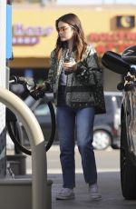 LUCY HALE at a Gas Station in Los Angeles 11/26/2023