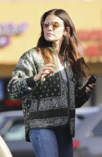 LUCY HALE at a Gas Station in Los Angeles 11/26/2023