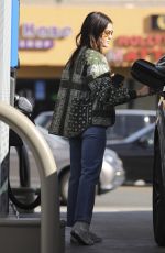 LUCY HALE at a Gas Station in Los Angeles 11/26/2023