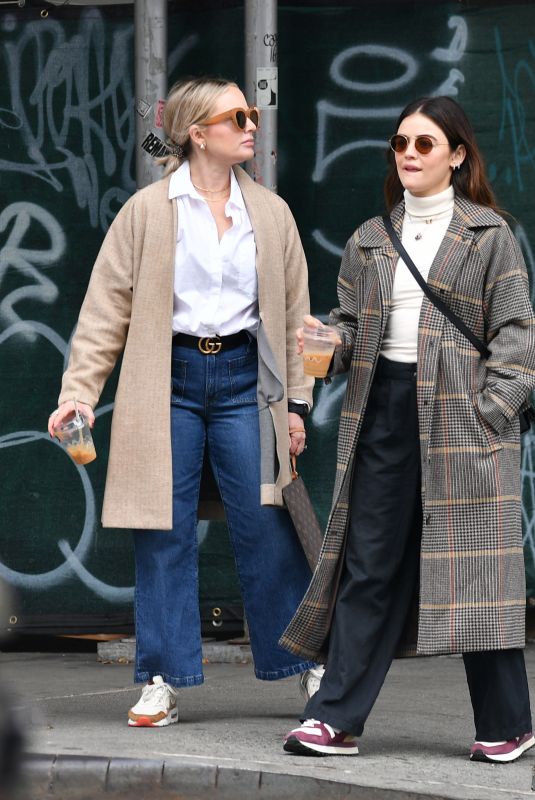 LUCY HALE Out for Coffee with a Friend in New York 11/05/2023