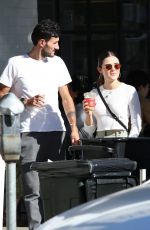 LUCY HALE Out for Lunch with a Friend at Joan