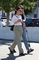 LUCY HALE Out for Lunch with a Friend at Joan