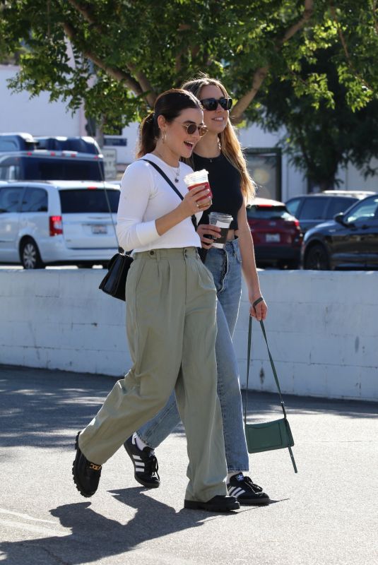 LUCY HALE Out for Lunch with a Friend at Joan