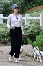 LUCY HALE Out Hikings with Her Dogs in Studio City 11/18/2023
