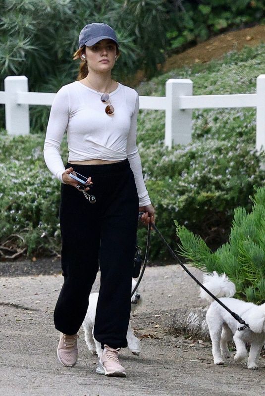 LUCY HALE Out Hikings with Her Dogs in Studio City 11/18/2023