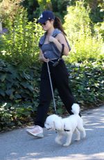 LUCY HALE Out with her Dog in Studio City 11/21/2023