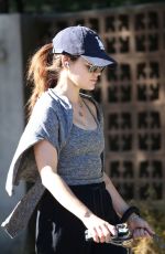 LUCY HALE Out with her Dog in Studio City 11/21/2023