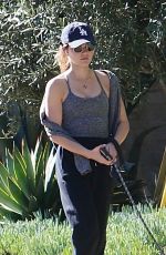 LUCY HALE Out with her Dog in Studio City 11/21/2023