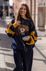 MADISON BEER Arrives at Jimmy Kimmel Live! in Hollywood 10/31/2023