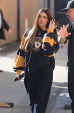 MADISON BEER Arrives at Jimmy Kimmel Live! in Hollywood 10/31/2023