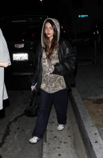 MADISON BEER Night Out at Fleur Room Lounge in West Hollywood 11/04/2023
