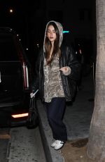 MADISON BEER Night Out at Fleur Room Lounge in West Hollywood 11/04/2023