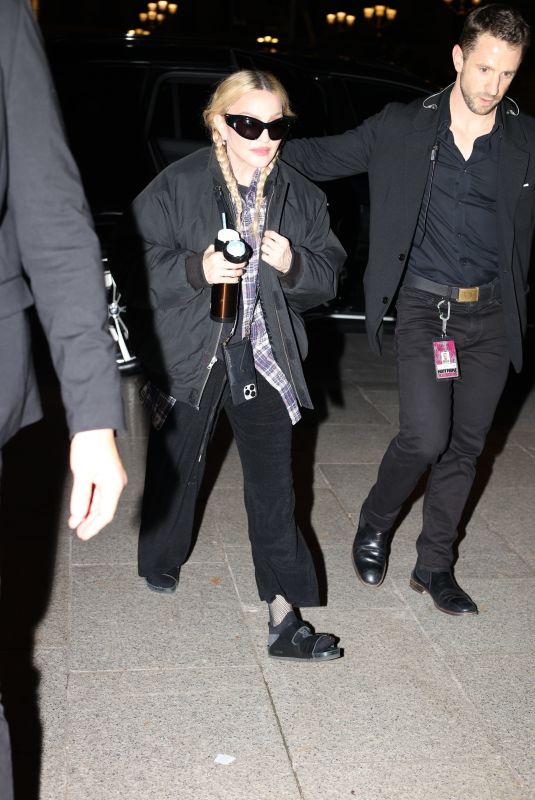MADONNA Arrives at Ritz Place Vendome Hotel in Paris 11/19/2023