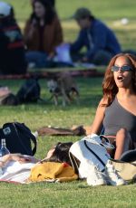 MALIA OBAMA at a Park with Friends in Los Angeles 11/04/2023