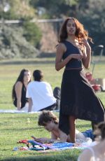 MALIA OBAMA at a Park with Friends in Los Angeles 11/04/2023