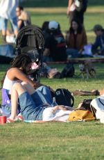 MALIA OBAMA at a Park with Friends in Los Angeles 11/04/2023