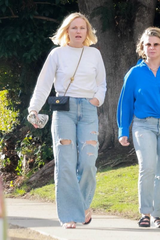 MALIN AKERMAN Out for Lunch with a Friend at All Time in Los Feliz 11/19/2023