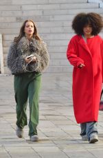MARGARIDA CORCEIRO and DIANA DEL MAR Out Filming in Venice 11/17/2023