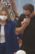 MARGOT ROBBIE and Tom Ackerley Arrives at Airport in Auckland 11/12/2023