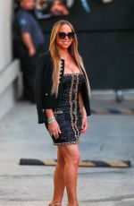 MARIAH CAREY Arrivves at Jimmy Kimmel Show in Hollywood 11/02/2023