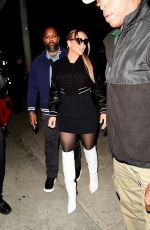 MARIAH CAREY Leaves Dinner at Craig