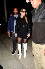 MARIAH CAREY Leaves Dinner at Craig