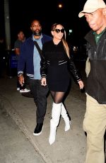 MARIAH CAREY Leaves Dinner at Craig