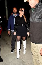 MARIAH CAREY Leaves Dinner at Craig
