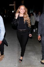 MARIAH CAREY Leaves Dinner at Steak 48 in Beverly Hills 11/09/2023