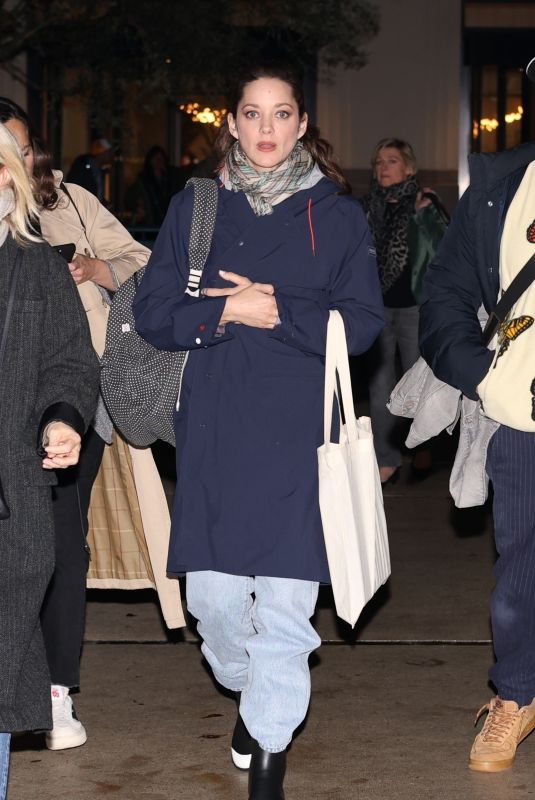 MARION COTILLARD Leaves a TV Show in Paris 11/09/2023