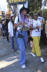 MARSHA THOMASON at SAG Strike at Disney in Burbank 11/01/2023