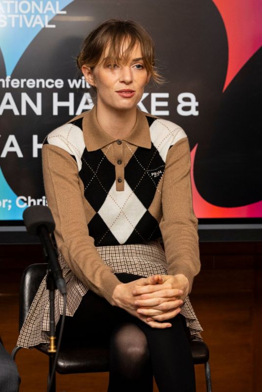 MAYA HAWKE at Wildcat Press Conference at Stockholm Film Festival 11/10/2023