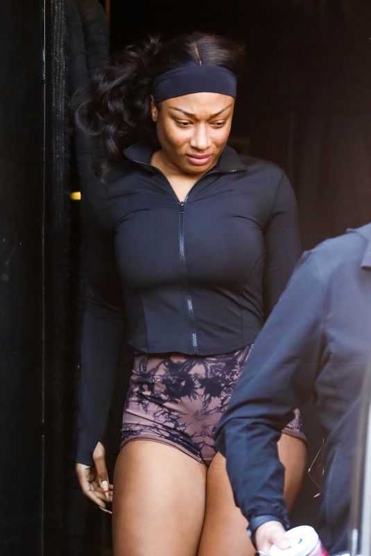 MEGAN THEE STALLION Leaves Workout in Los Angeles 11/10/2023
