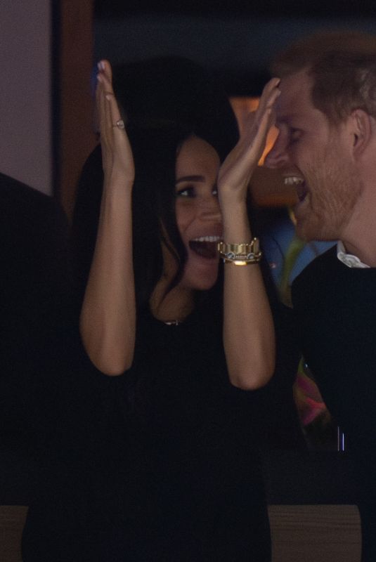 MEGHAN MARKLE and Prince Harry at Vancouver Canucks Hockey Game in Vancouver 11/20/2023