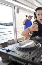 MELANIE CHISHOLM on a DJ Set Aboard a Boat in Brisbane 11/12/2023