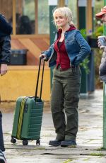 MILLIE GIBSON and Jonah Hauer-King on the Set Doctor Who in Cliff Hill 11/20/2023