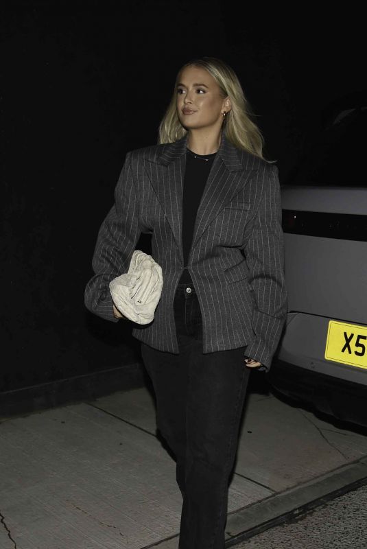 MOLLY MAE HAGUE Arrives at Fenix Restaurant Launch Party in Manchester 11/23/2023