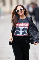 MYLEENE KLASS Arrives at Global Radio in London 11/21/2023