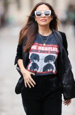MYLEENE KLASS Arrives at Global Radio in London 11/21/2023